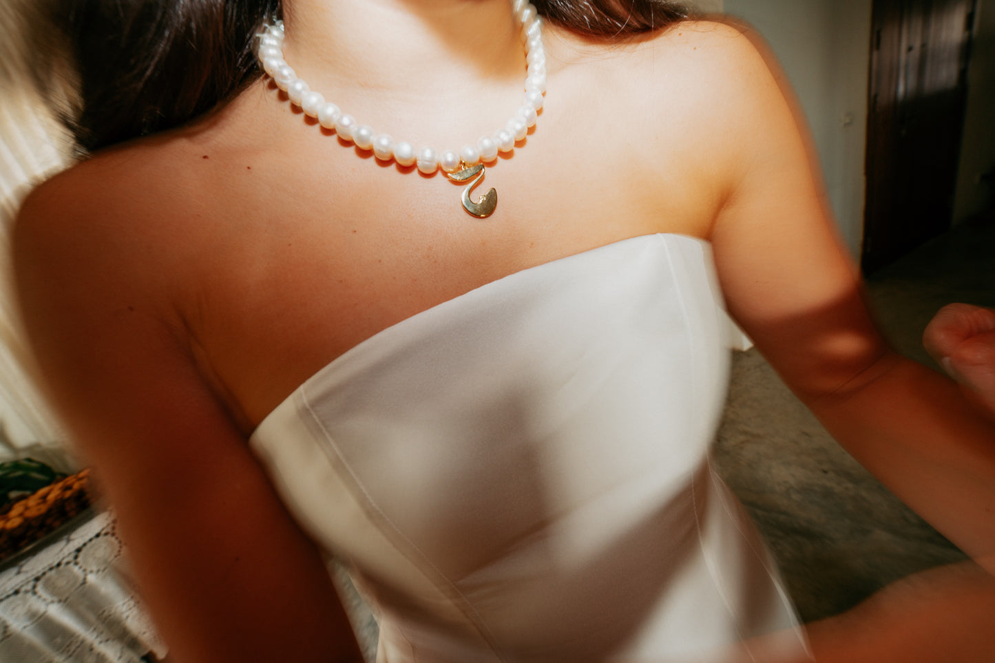 JEEM ON PEARLS NECKLACE